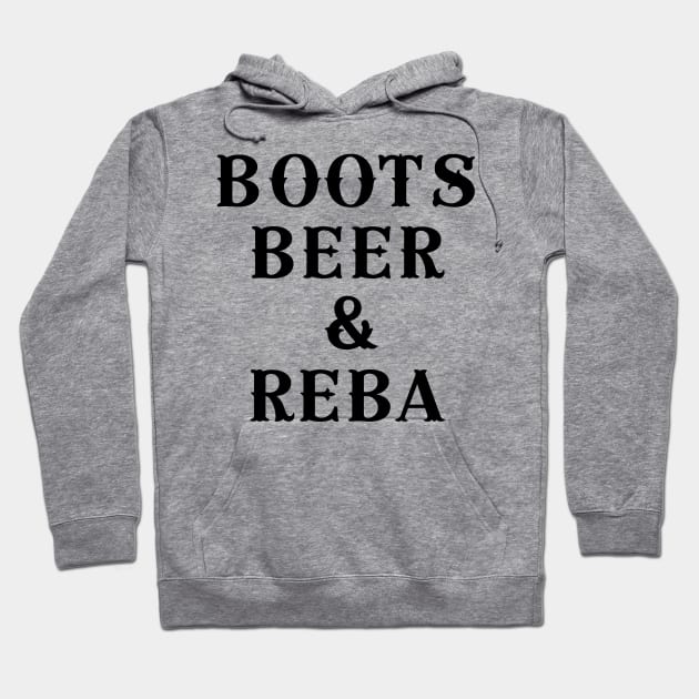 Boots Beer & Reba Hoodie by BBbtq